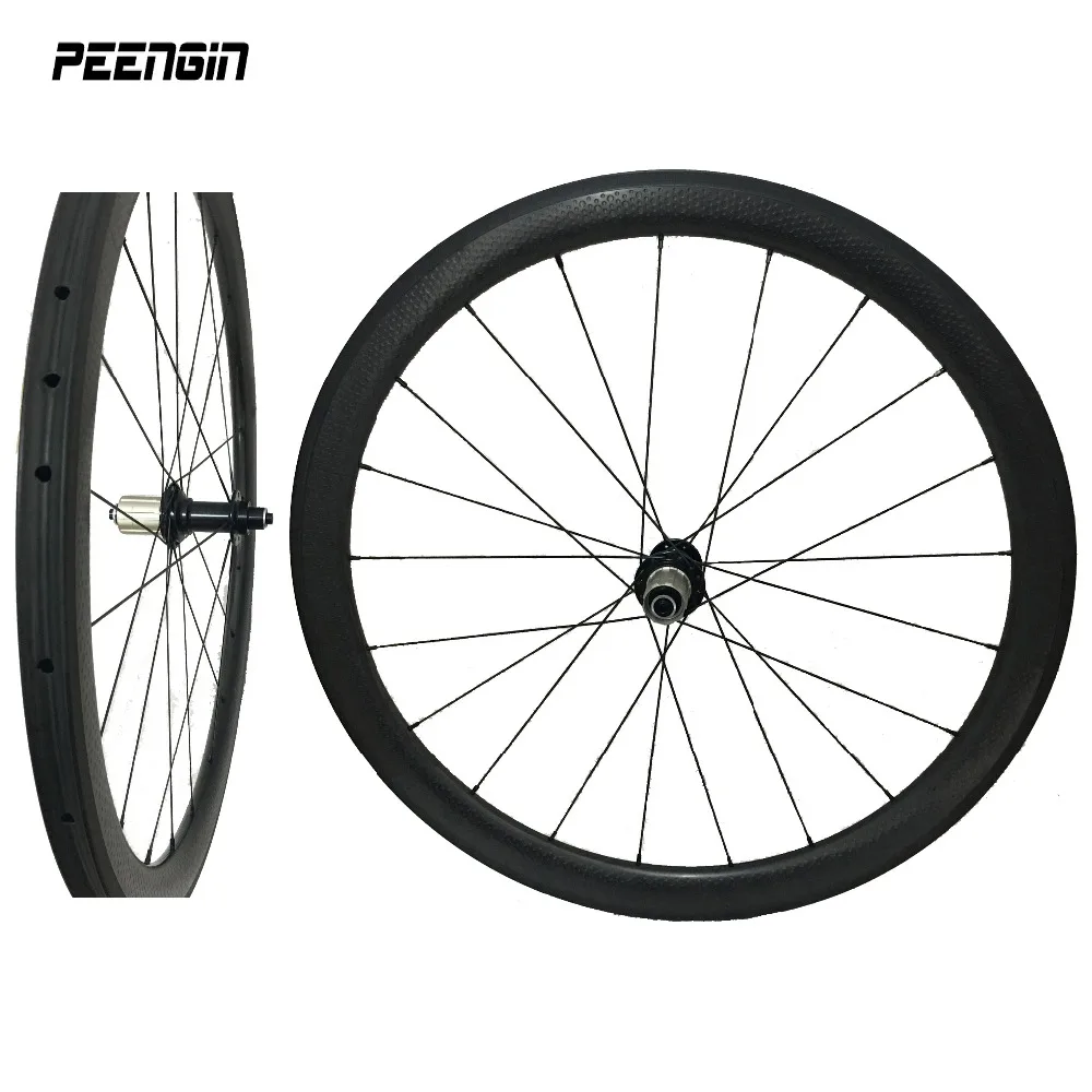 2:1 Allacciatura Carbon Road Fossetta Tubolare Golf Rim-Wheels 45Mm Wheelset R13 Hub Nero/Rosso/Bianco Colore R36 Cuscinetti In Ceramica Per Biciclett