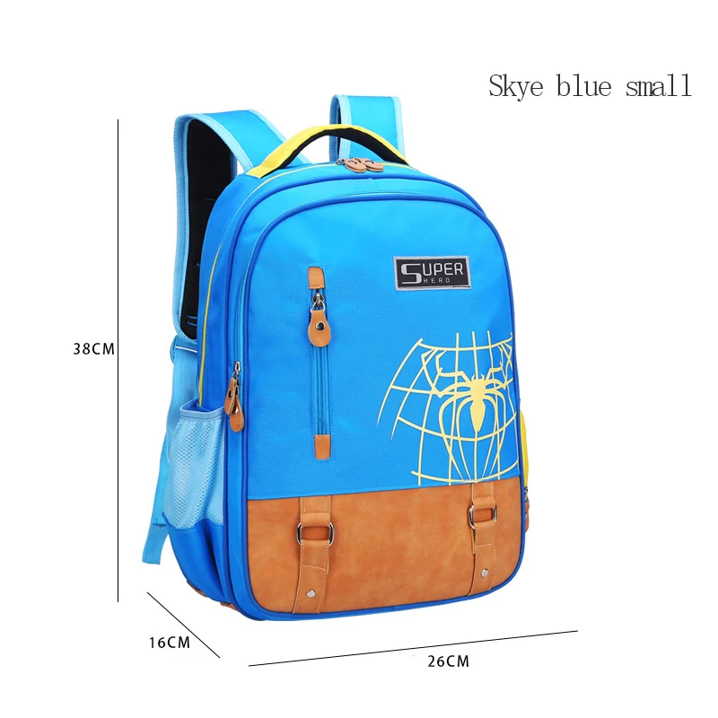 Унисекс Водонепроницаемый Школьный рюкзак для детей подростков рюкзак для книг школьный рюкзак сумка для книг для мальчиков и девочек - Цвет: sky blue small