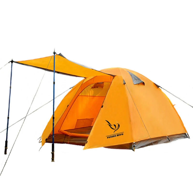 

POINT BREAK Outdoor Camping Tent Aluminum Rod 3-4 Person Double Layer Tent Camping Tent Family Camping Waterproof Anti-UV