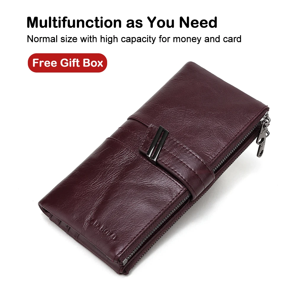 Women Men Leather Wallet Purse Handbag Clutch Box Bag Phone Card Coin Clutch