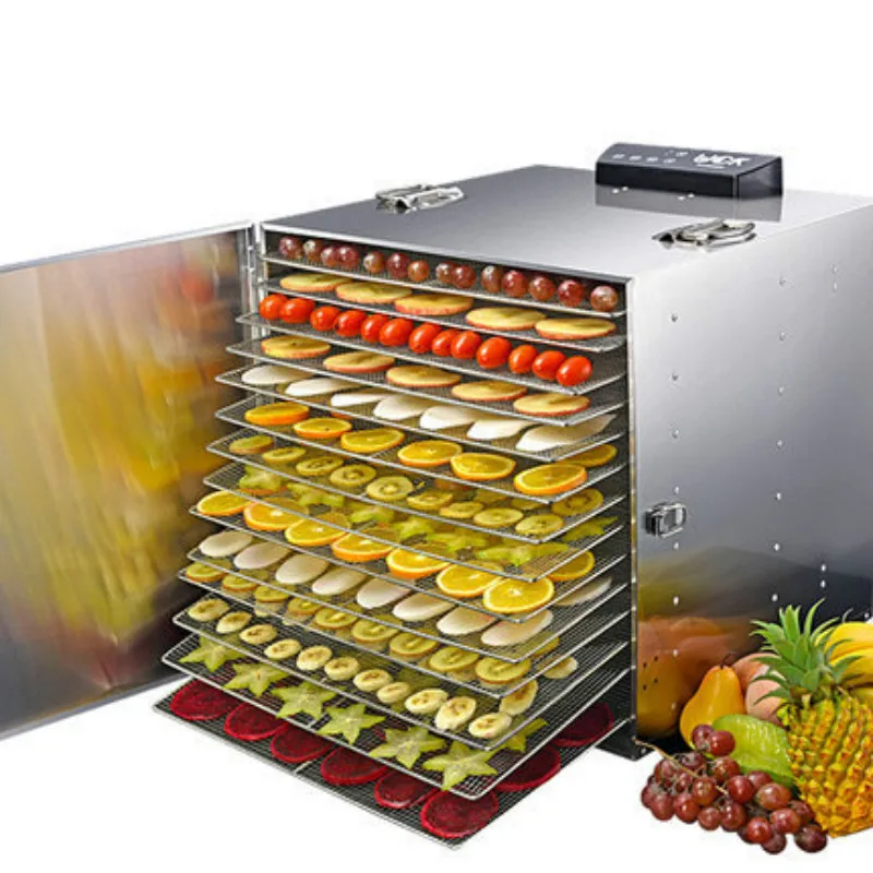 Large Stainless Steel Fruit Dryer Fruit Dehydrator Machine Dryer 15