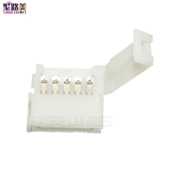 

10set L Shape LED Connector solderless 2 pin/3 pin/4 pin/5pin For 8mm/10mm/12mm 5050/ws2811/ws2812b RGB/ RGBW/ WW SMD LED Strip