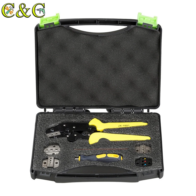 

Multifunctional Wire Crimpers Engineering Ratchet Crimping Tool Wire Strippers Terminals Pliers Kit +Cord End Terminal Multitool