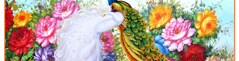 prosperity peacock peony living room decoration 5d diamond painting kit rhinestone cross stitch needlework resin mosaic painting1081_05