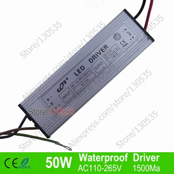 

50W AC110-265V led Driver Waterproof Constant Current LED Lighting Transformers Driver 10W led Ball Power Supply free ship