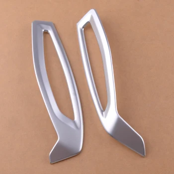 

CITALL 2Pcs Car Front Side Air Condition Vent Outlet Cover Trim Frame Silver ABS Chrome Fit for Toyota C-HR CHR 2017 2018