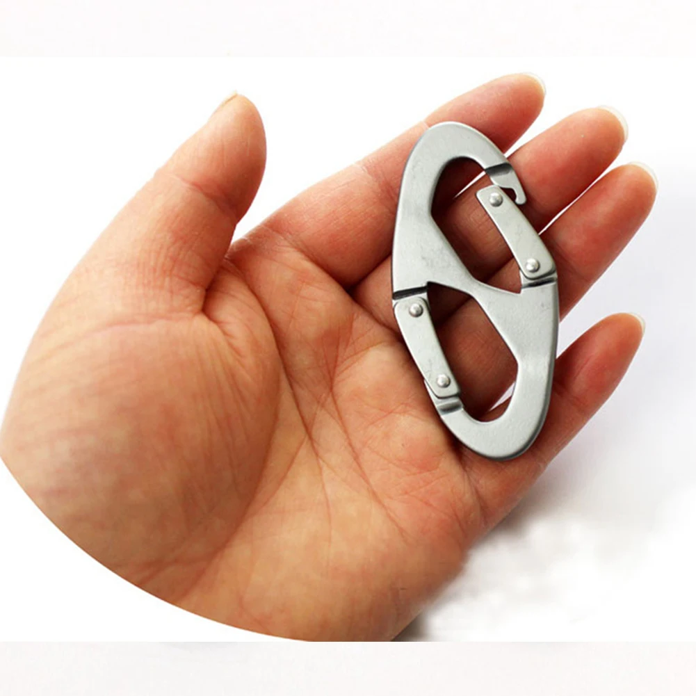 دائم تسلق الجبال مشبك هوك الإفراج السريع متعددة الوظائف حلقة تسلق المفاتيح في الهواء الطلق تسلق اكسسوارات حزام شنقا