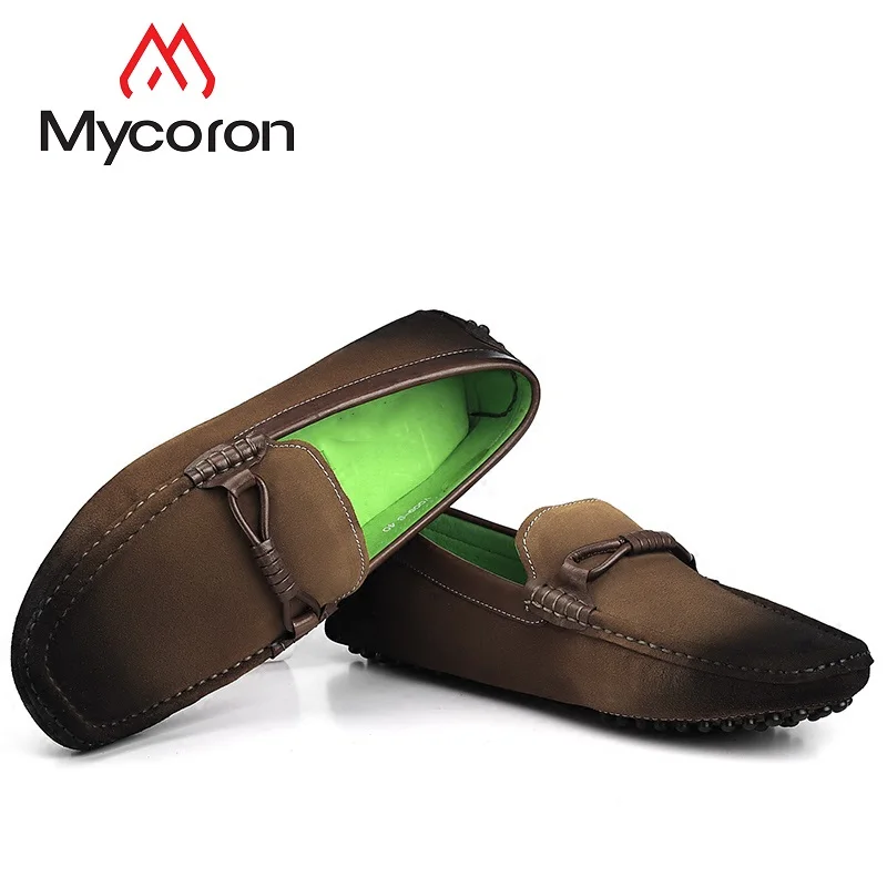 Hommes Paresseux Pédale Fond Rétro Conduite kaki Mocassins Chaude Marron Une Cuir Mou 2018 Sport Confortable Mycoron De Chaussures En Nubuck qwISBCCx