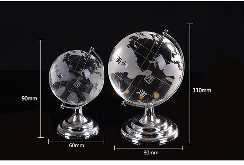 Креативный хрустальный шар земной шар модель фигурные статуэтки настольные поделки домашние декоративные детские игрушки подарки для студентов хрустальные поделки