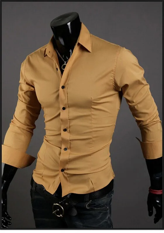 Популярные мужские рубашки, мужские рубашки, мужские повседневные стильные рубашки с длинным рукавом, размер M-XXL, 10 цветов, 30