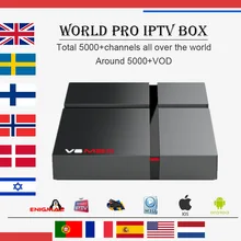 Wechip V8 Макс IPTV box на базе Андроид android 8,1+ PRO IP ТВ подписки северно-Европейский Швеции голландский Франции для ip ТВ m3u smart tv box