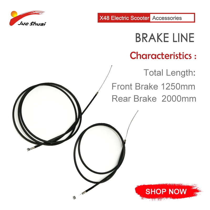 

Alloy Tail Cap Front Rear Brake Line 1250MM 2000MM Upgraded Reinforced Scooter Brake Line For Electric Scooter E Scooter Sale