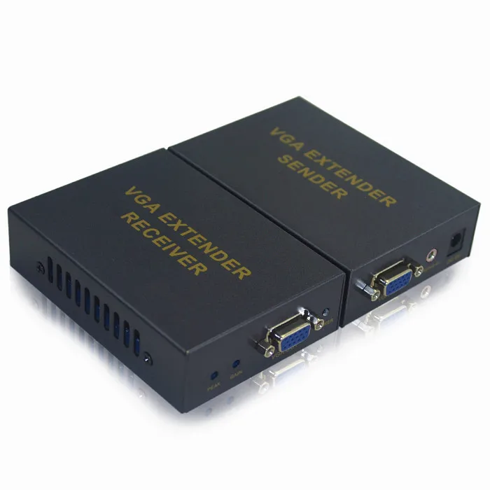 

HighTek HK-VE300 VGA 1x1 Extender 300m over single cat5e cable with 3.5mm Audio output