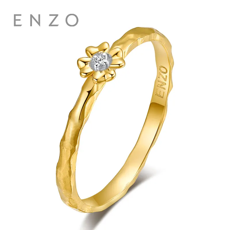 

ENZO M&M Collections Rings 0.007Ct Diamond Ring 9K Yellow Gold Engagement Ring For Women