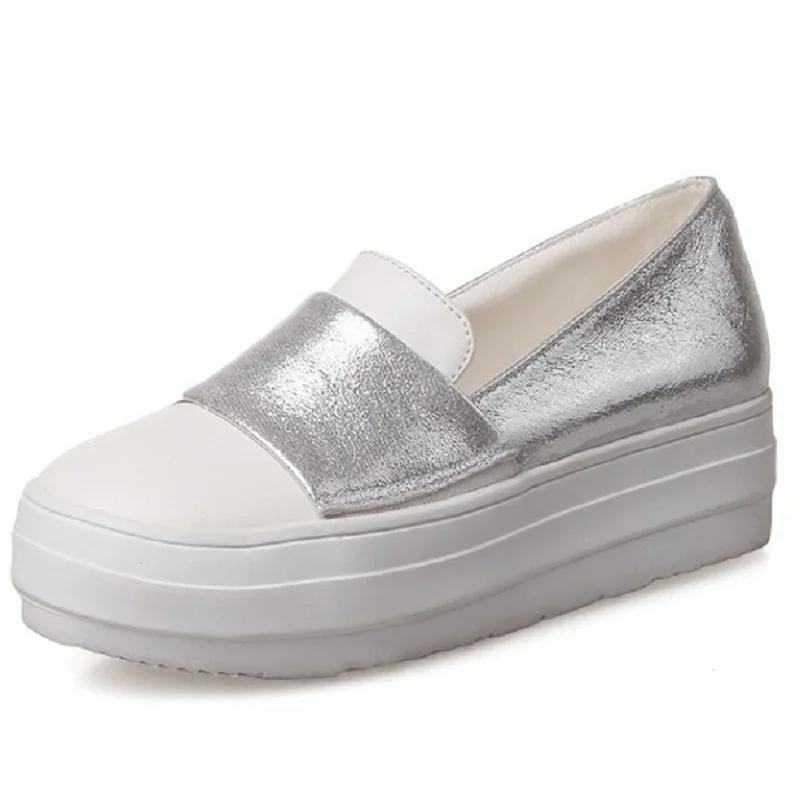 

New Women Fashion Vogue Flats Spring/Autumn Mixed Colors Flat Platform Loafers For Women Ladies Ballet Flats Zapatos Mujer