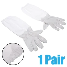 1 пара вентиляционная ткань анти пчеловод улей Длинные рукава XL большой Пчеловодство предотвратить перчатки оборудование инструменты