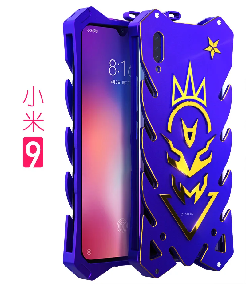 Для Xiaomi mi 8 Pro Zimon авиационный алюминиевый металлический чехол с сильной защитой для Xiaomi mi 8 Explorer Edition Red mi 7 Pro металлический чехол