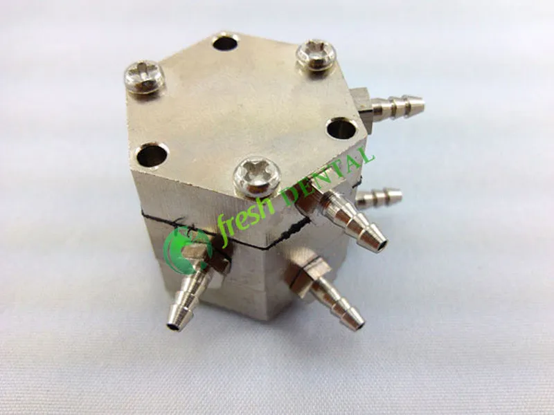 Válvula de Controle de ar Válvula de ar de Água de Cobre Unidade Cadeira Odontológica Hexagonal Hexágono 3 Válvula Única um Milímetro Conectores 5 Sl1213 10pcs 5kg 6 High Quality Beleza e saúde