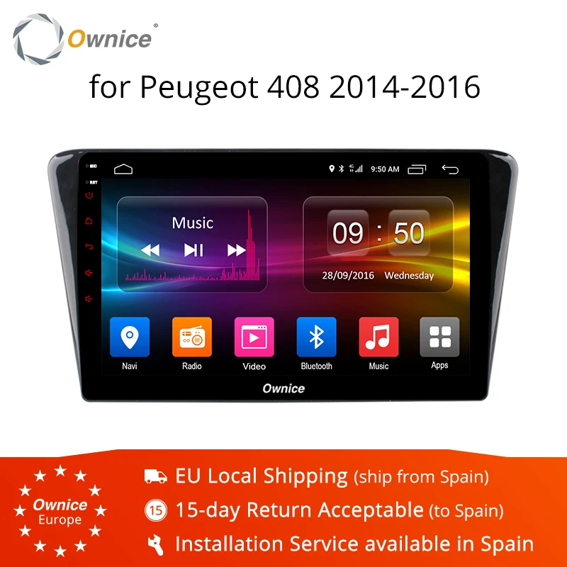 

Ownice K1 K2 Eight core Android 8.1 car radio player GPS navi for Peugeot 408 2014 2015 2016 2GB RAM 32GB support 4G LTE