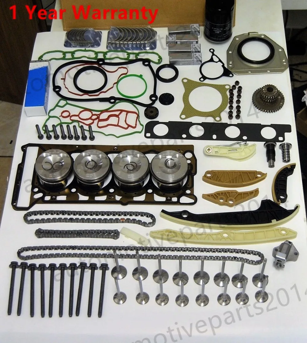 

Free DHL 1 set Genuine OEM Engine Set Repair Kit complete kit For VW Audi Piston 2,0 TFSI BYT, BZB, CAB, CDA, CDH, CDAA, CDHB