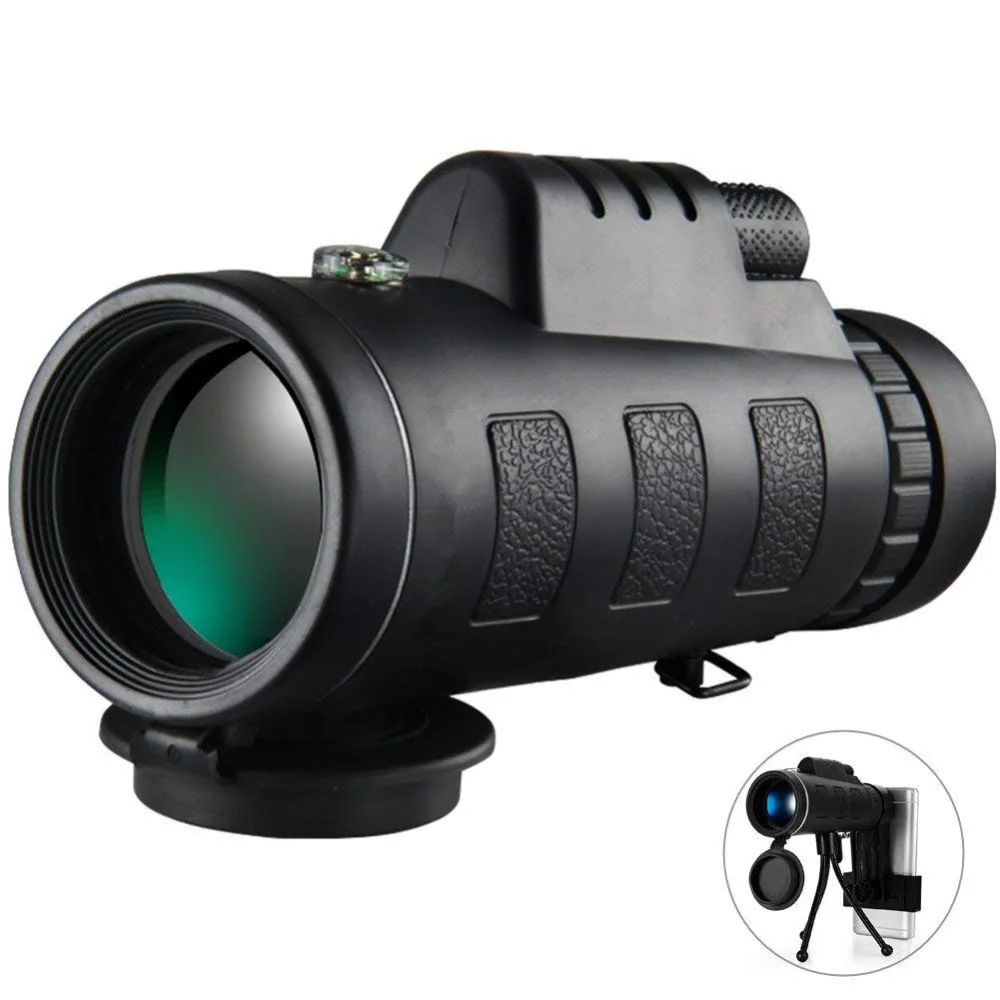 

40X60 HD Power Night Vision Zoom Monocular Telescope with Waterproof BAK4 Prism Lens for iPhone and most of Android phones