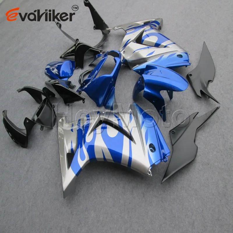 Custom ABS Motorcycle cowl for ZX250R EX250 2008 2009 2010 2011 2012+Unpainted fairing+Botls+Injection mold blue silver H3 Custom ABS Motorcycle cowl for ZX250R EX250 2008 2009 2010 2011 2012+Unpainted fairing+Botls+Injection mold blue silver H3