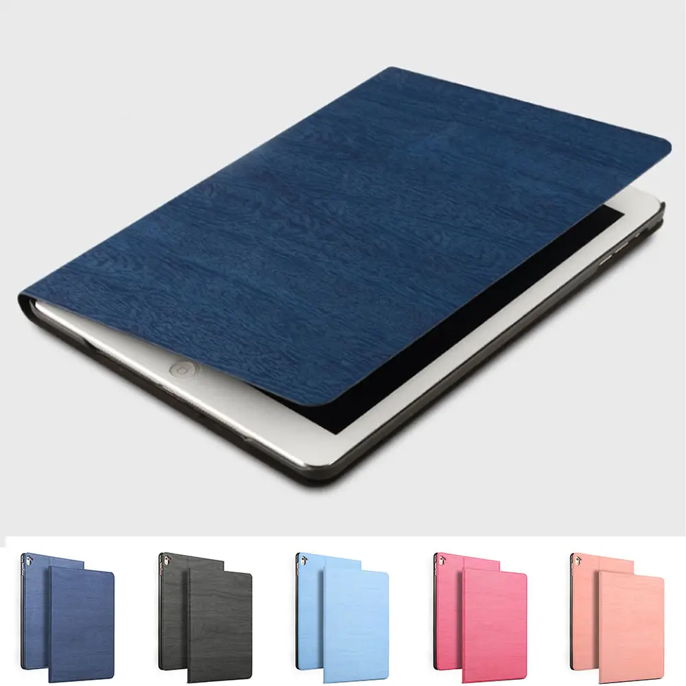 

For Apple ipad mini 4 Case Auto Sleep/Wake Up Flip Wood PU Leather Cover Smart Stand Holder Folio protective Case