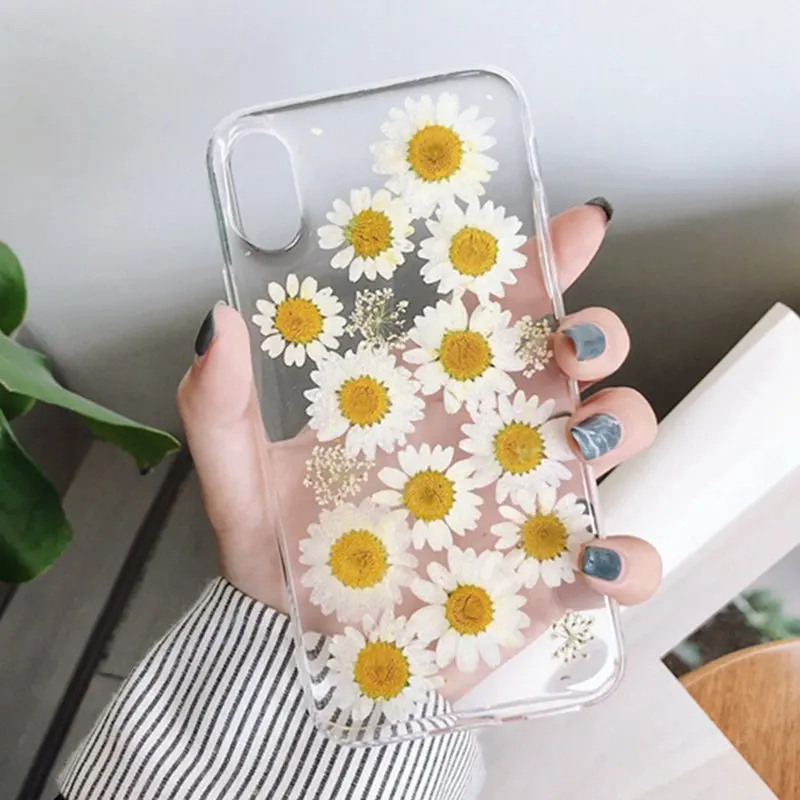 

For huawei p30 p20 lite mate20 mate10 pro Clear Dried Flower Daisy Case For Huawei nova 3 3i 2s 4 honor10 Soft TPU Back Cover