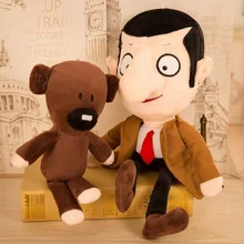 Buy 30cm MR. Bean  And Teddy Bear  Soft Plush Toys  Cartoon Style Stuffed  Kids Creative Gift  Newborns Toddler Accompany Doll Free Shipping