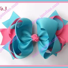 Новые 300 шт. " большое кольцо волосы луки Mix цвет бутик заколки девушка волосы Луки