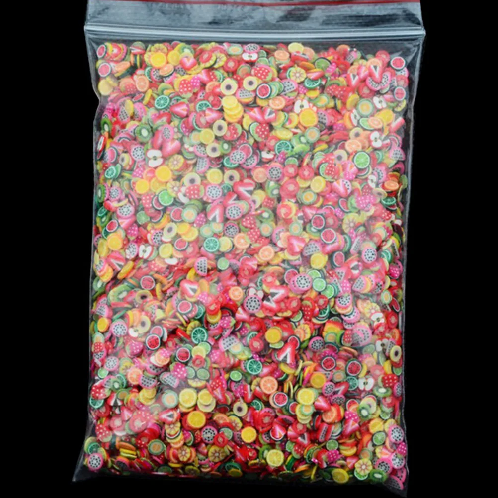 

1000Pcs Women Girls Colorful Cartoon Fruits Animals Flowers 3D Nail Stickers Nail Decorations Fimo Clay Series