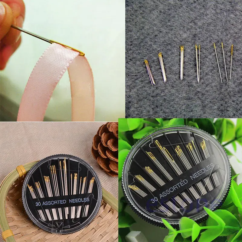 30PCS Very Useful Assorted Hand Sewing Needles Set Embroidery Mending
