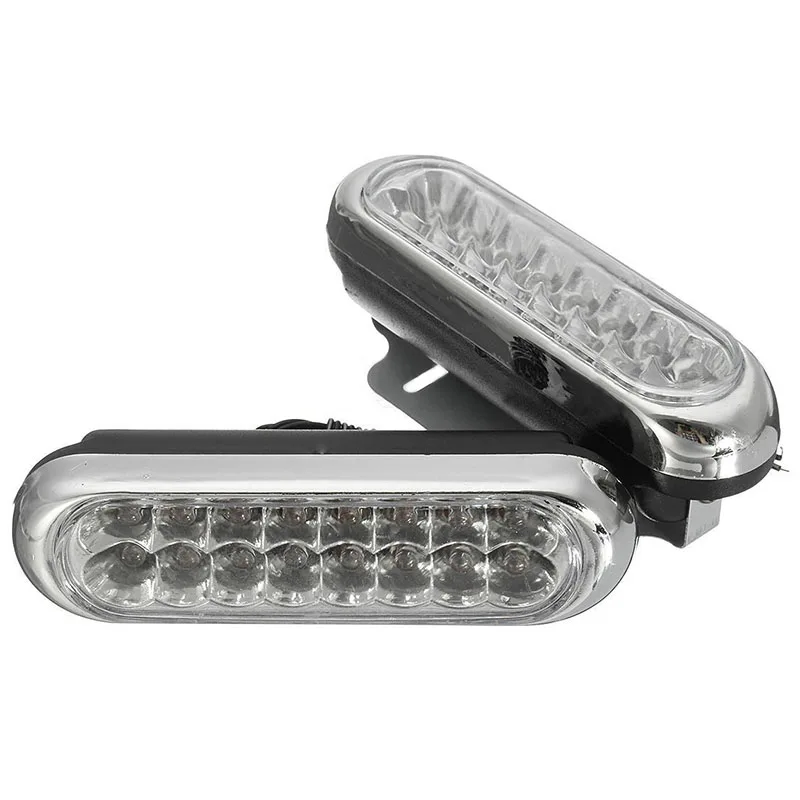 2pcs 12V 16LED Car Van DRL Daytime Running Driving Fog Light Lamp White