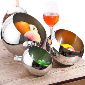 

oblique mouth stainless steel bowl Buffet seasoning bowl hot pot shop sauce fruit bowl ashtray