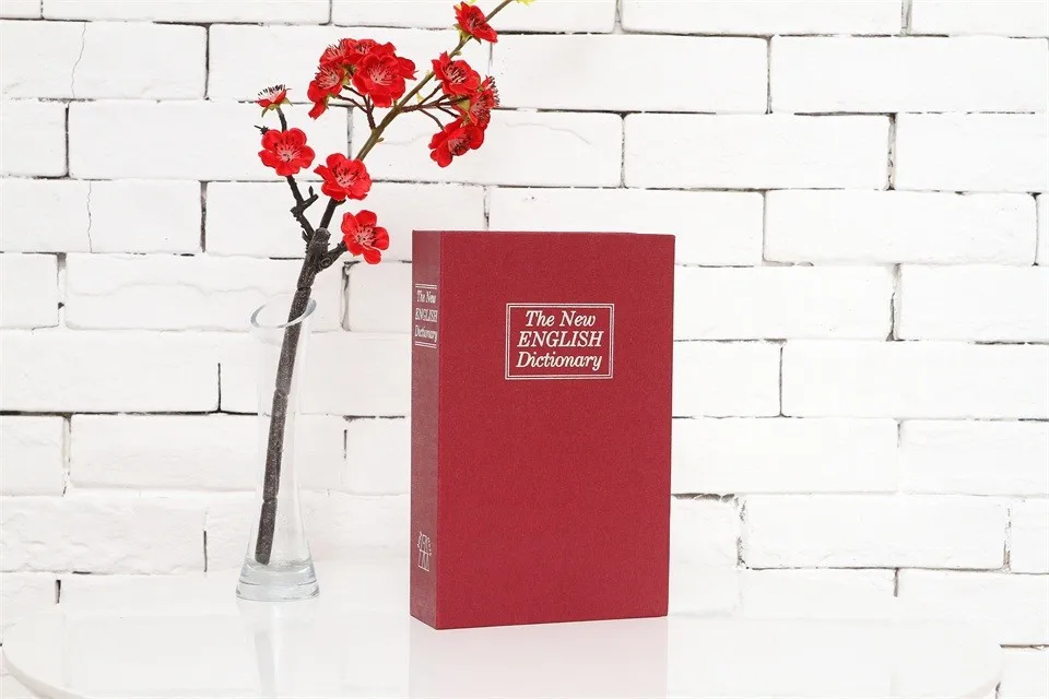 Grande Livro Cofres Ocultos Simulação Dicionário Cofre Chave Bloqueio de Senha Segurança Aço Organizador Stash Box Escritório em Casa Tamanho l 10 dicionário cofre chave bloqueio de senha segurança