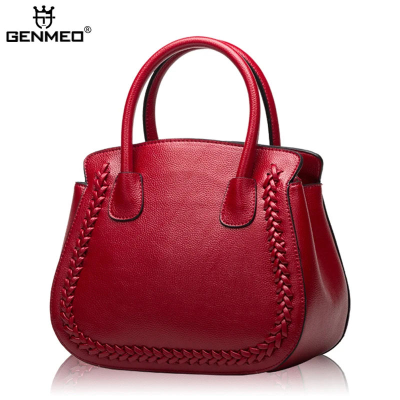 

New Stylish Famous Brands Design Fashion Women's Handbags Women Genuine Leather Messenger Bags Ladies Handbag Bag Bolsa Feminina