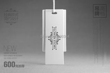 

Custom clothing hang tag paper garment swing hanging tag 500pcs/lot DPN045