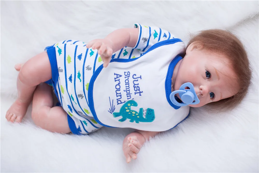 50 см Силиконовая виниловая Кукла Reborn Baby Реалистичная детская игрушка для