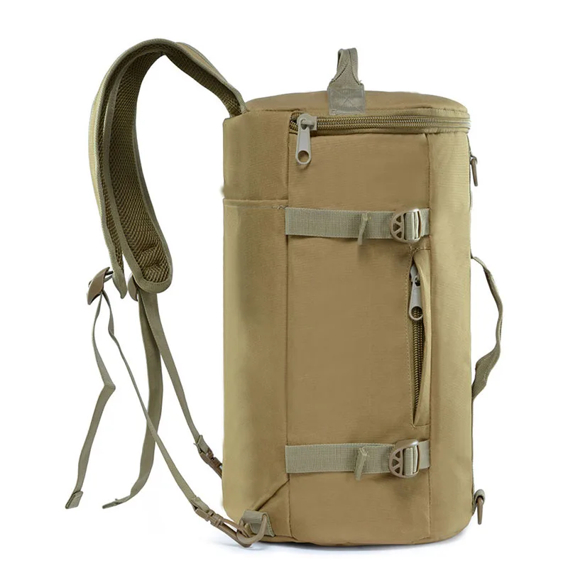 Multifunctional men women messenger shoulder bag travel or tactical hiking camouflage backpack with tote single shoulder belt