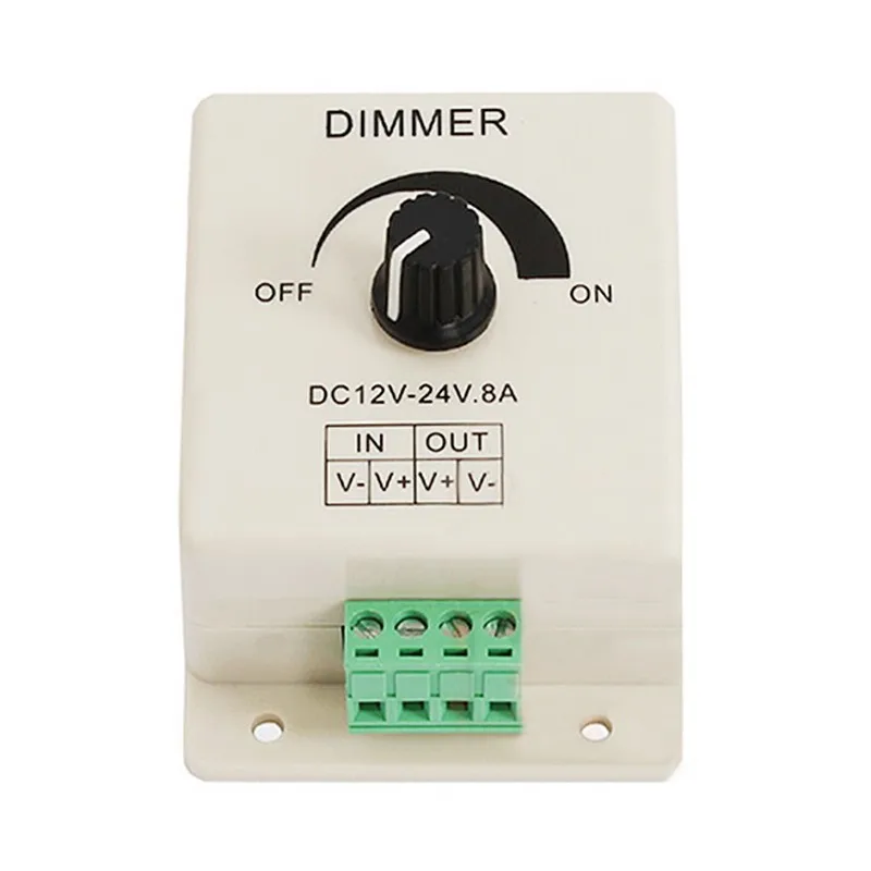 Светодиодный диммер регулировка яркости ШИМ-контроллер для 3528 5050 светодиодный офисный светильник 12 в 24 В
