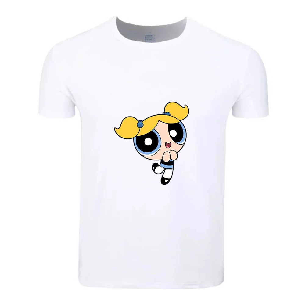 

The Powerpuff Girls Cotton Students Summer T-Shirt Custom Casual Short Sleeve Men Women Boys Girls T Shirt Tees Kids Tshirt