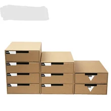 Коробка для хранения es& Bins A4 бумажная настольная коробка для хранения офисная коробка для хранения Органайзер складной многослойный ящик шкаф для хранения