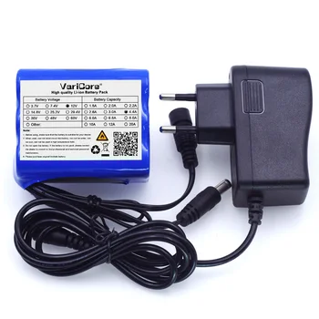 

VariCore 12v 4.4A 4400mah 18650 Rechargeable batteries + PCB Lithium Battery pack Protection Board DC: 5.5*2.1+12V 1A charger