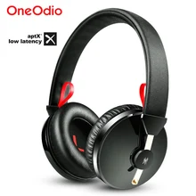 Oneodio A61 AptX низкая задержка V4.2 Bluetooth наушники над ухом глубокий бас беспроводная гарнитура для игр ТВ компьютер телефон с микрофоном