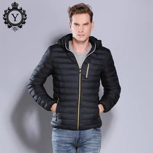 COUTUDI 2017 New Arrival Winter Parka Jacket Mens Casual Solid Black Hooded Jackets Short Cotton Jacket Outwear Parkas Warm Coat