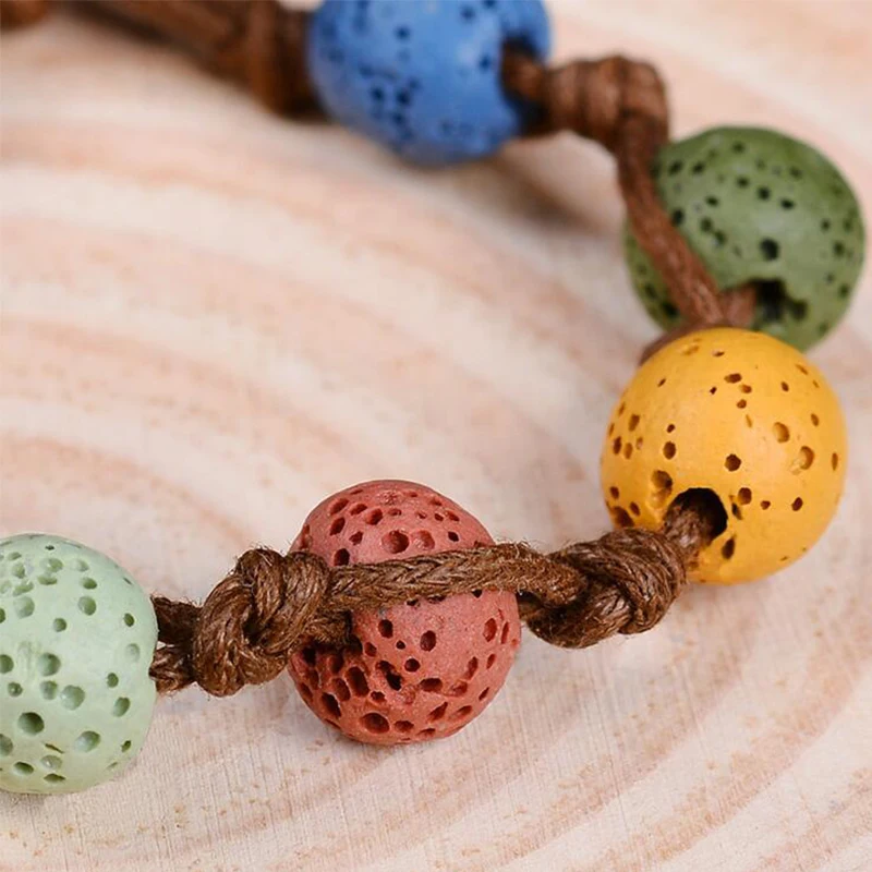 ZP-BL006 lava beads bracelet (4)