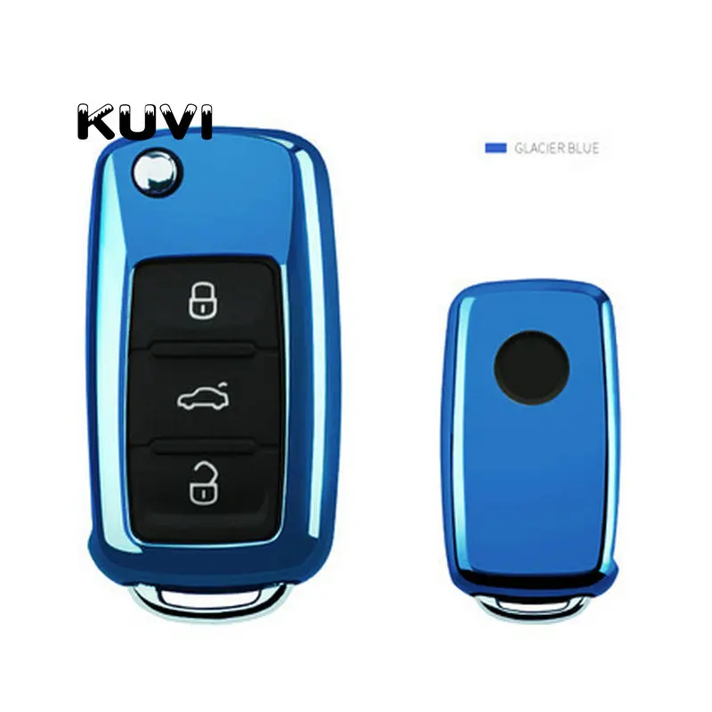 Мягкий ТПУ защитный чехол для ключа автомобиля VW Volkswagen Polo Tiguan Bora Passat Golf 6 Lavida Scirocco