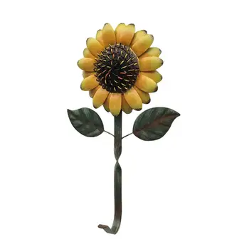 

Rustic Rural Retro Iron Sunflower Decorative Hook For Hanging Clothes Hat Scarf Key Wall Hanging Decorations
