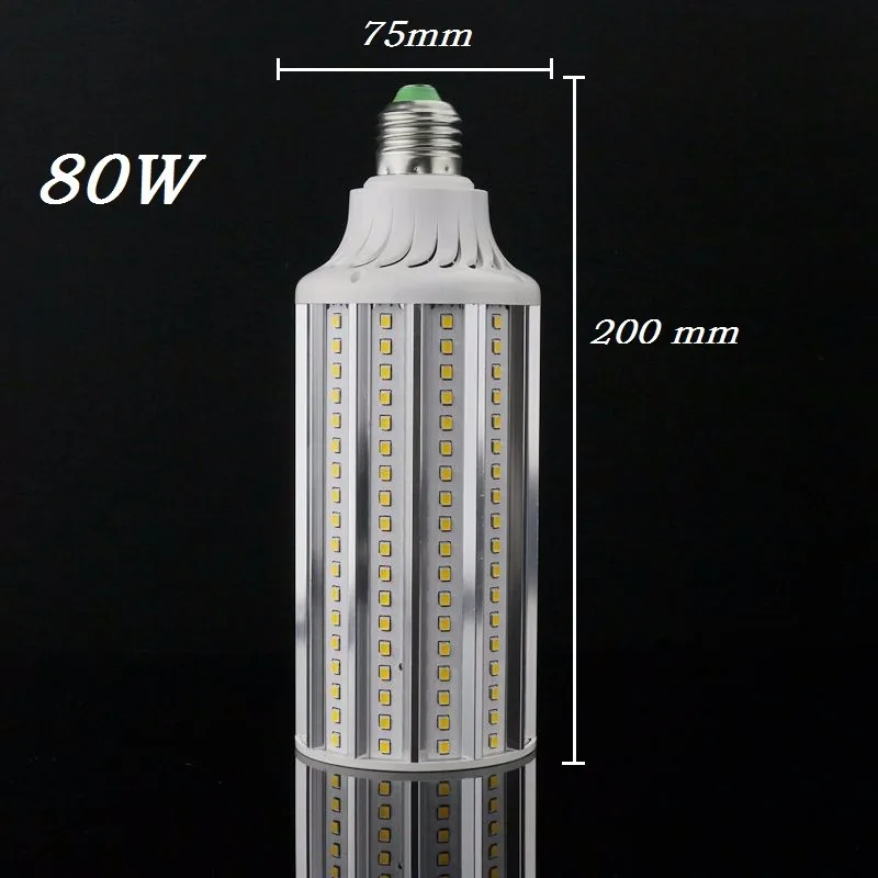 E27 E40 30 Вт 40 Вт 60 Вт 80 Вт светодио дный лампа 110 V 220 V лампада лампочки кукурузы подвесная лампа-канделябр потолок пятно света супер яркий
