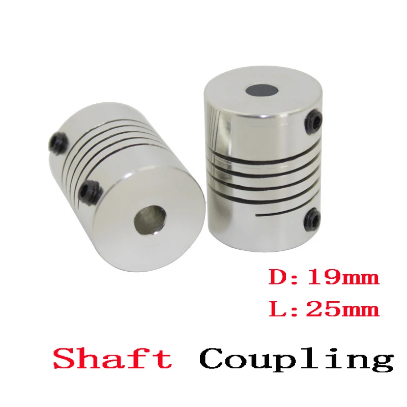 1pcs 5x8mm CNC Motor Jaw Shaft Coupler 5mm To 8mm Flexible Coupling OD 19x25mm wholesale Dropshipping